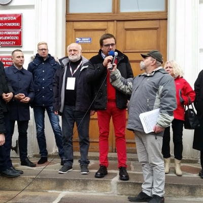 Protest ZNP w Bydgoszczy 