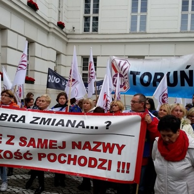 Protest ZNP w Bydgoszczy 